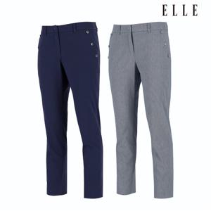 [엘르골프]패턴 데님라이크 팬츠 (일자핏) 6J21605