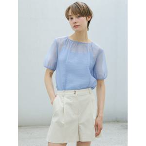 [올리브데올리브]시스루 퍼프반팔 블라우스 (OW4MB519)