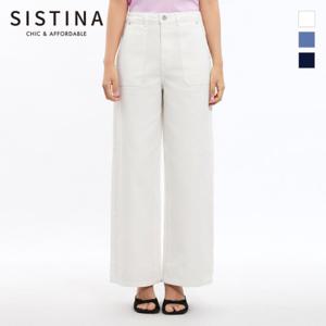 [SISTINA] 인기 포켓 포인트 와이드 데님 팬츠_ASMSLO21020