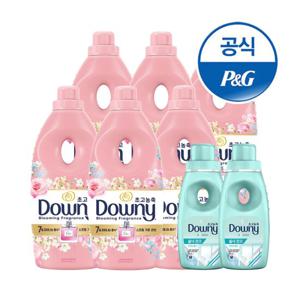 다우니 초고농축 섬유유연제 향수컬렉션 스프링가든1Lx6 +200ml 2개증정