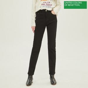 [베네통] 롤업 슬림 일자 데님 팬츠 BADPB1361_BK