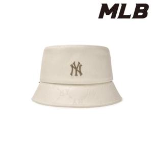 MLB (3AHTM034N-50CRD) 다이아 모노그램 레더 버킷햇