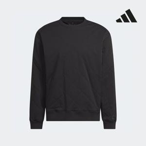 아디다스골프 24FW 남성 고투 퀼티드 풀오버 블랙 IW6707