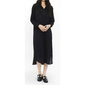 홀릭 HSC002 여자 원피스 카라셔츠 치마 끈 롱드레스