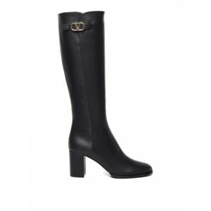 [VALENTINO] 여성 부츠 브이 로고 시그니처 카프스킨 5W2S0HY0DSH0NO 블랙 /8