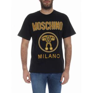 [MOSCHINO] 남성 티셔츠 더블 Question 블랙 071002401555 /8