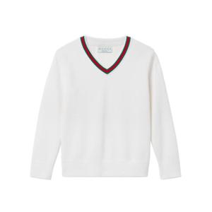 주니어 구찌 니트 스웻셔츠 807873XKEIS 9060 White