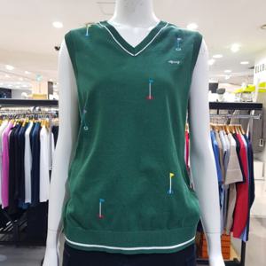 [루이까스텔]여성그라운드홀인원깃발자수니트베스트/7LDVT431A