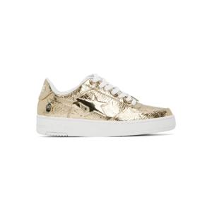 25 SS BAPE 남성 골드톤 베이프 스타  5 스니커즈 242546M237036