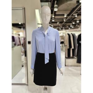 [숲] V넥 타이블라우스 SB3LS91