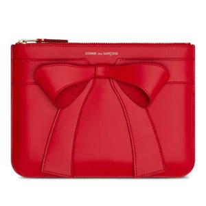 꼼데가르송 보우 디테일 빅 보우 파우치 SA5100BB096 RED