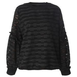 [정호진]주름 배색 시스루 티셔츠 JJ1B304P