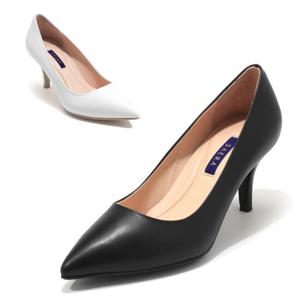 [세라] 구두 여성화 베이직 포인티드토 스틸레토힐 펌프스 S24P022 블랙 화이트 7CM