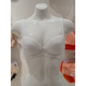 [바바라] 하프컵 레이스 브라 ABR4428 WH