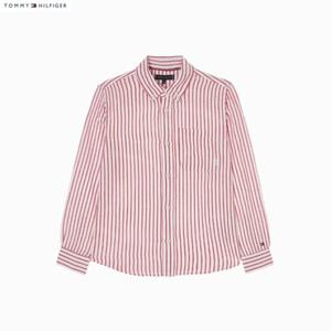 [타미힐피거칠드런] 린넨 블렌드 스트라이프 셔츠 T42F1HSH240BT1