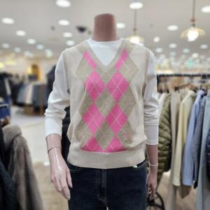 [BCBG]o 포커스 아가일 베스트 B5A1K505