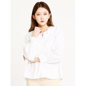 [시에로]프릴 주름카라 A라인 블라우스 SH1SHF042