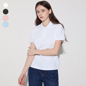 [게스] 여성_에어로쿨피케 카라반팔티셔츠  (YP2K9470)