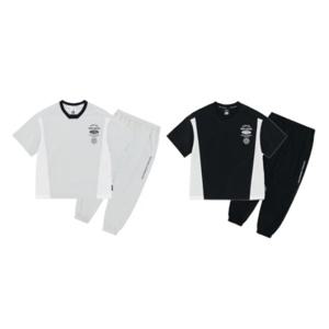 내셔널지오그래픽키즈 K252UTS+UPT140 남여공용 데일리 베스트아이템 프로즌 쿨웨이브 반팔+우븐팬츠 세트