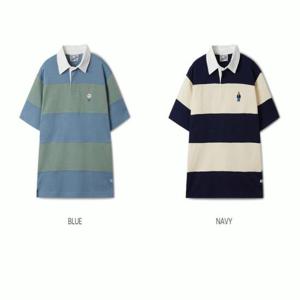 후아유 공용 스티브 배색  카라 반팔티 / Steve Colorblock Collar T-Shirt WHHAF2421U 17