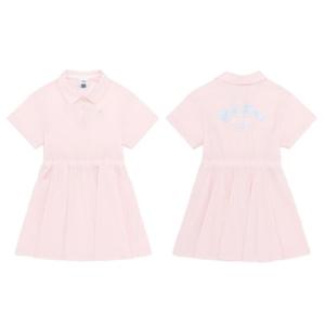 내셔널지오그래픽키즈 K252GOP010 여아 데일리 베스트아이템 발수가공 카라반집업 우븐 원피스 라이트핑크
