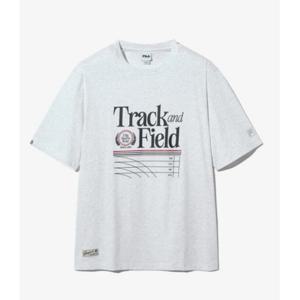 휠라 공용 트랙앤필드 그래픽 반팔티 FS2RSH2109X WTM