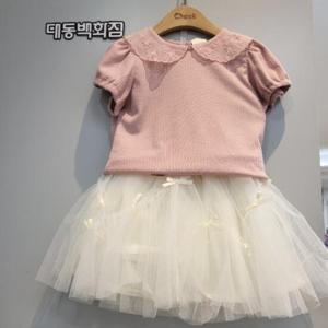 치크 DP01 레이스카라 반팔티 CKRA2543G