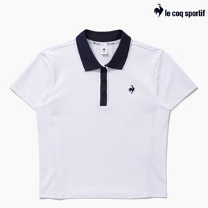 [르꼬끄] 여성 배색 폴로 티셔츠 QQ122TTS31_WHT