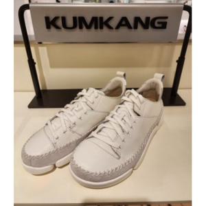 금강제화 랜드로바 CLAOXC5105WF9클락스 Trigenic2Tact 여성 스니커즈 (베이지 화이트)