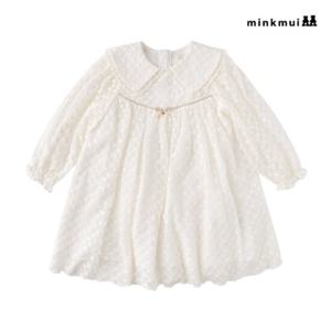 [밍크뮤]IV 샤를뮤리본레이스드레스 35111-400-02 [백일/돌/출산