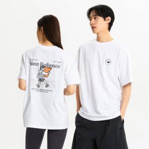 뉴발란스반팔티 EQS NBNEE21513-10 UNI NB Boy 트래블 반팔티 (OVER FIT)