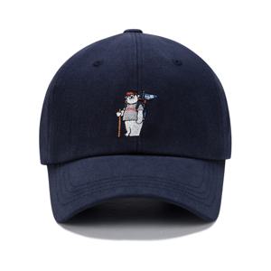 [지프]JQ2GCU161 네이비 등산곰 자수 볼캡 야구모자 A7