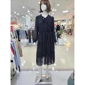 [아날도바시니] 세이브존05 도트 타이넥 훌 원피스 AY04OP33S