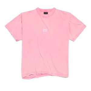 발렌시아가 그래픽 프린트 로렐 클래식 박시 티셔츠 826344 TSV
