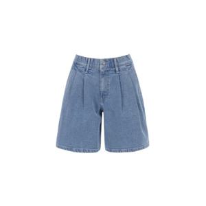 [폴햄]여성 쿨링 컴포트 5부 플리츠 데님 쇼츠 PHF2DH2052