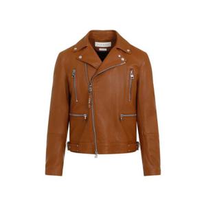 알렉산더 맥퀸 가죽 자켓 626381 Q5LDSQ5LDS 2029TOBACCO BROWN