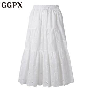 [GGPX] 펀칭 레이스 밴딩 볼륨 스커트 (GP3SK004F)