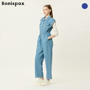 [보니스팍스] 슬리브리스 포켓 데님 점프수트 (XP2OP037M0)