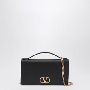VALENTINO GARAVANI 블랙 해머드 레더 미니 Vlogo 백 6W2B0N20IMZ/Q_VALE-0NO