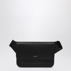 SAINT LAURENT Black leather pouch with logo 823179AAEMZ/Q_YSL-1000