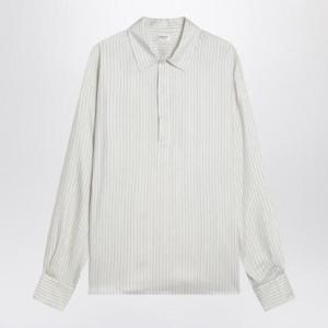 SAINT LAURENT 실크 블렌드 스트라이프 셔츠 813934Y2L93/Q_YSL-9787