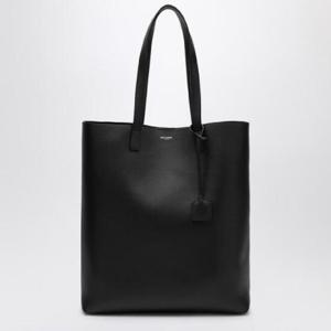 SAINT LAURENT Bold black leather shopping bag 676657CSU0N/Q_YSL-1000