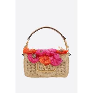 VALENTINO GARAVANI Loco small shoulder bag in synthetic raffia 6W2B0K53GCZR0V