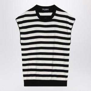 DOLCE&GABBANA Sleeveless kimono-style striped sweater GXX99TJBCG2/Q_DOLCE-W1001