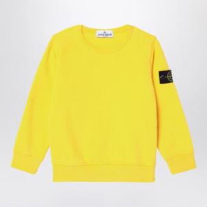STONE ISLAND 노란색 코튼 스웨트셔츠 8116613-B20/XH_STONE-V0030