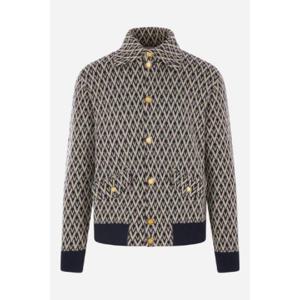VALENTINO GARAVANI Toute la V jacquard wool cardigan 6V3KE02VAR0QTD