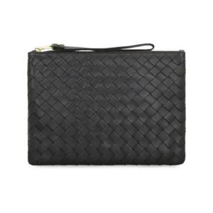 BOTTEGA VENETA 보테가 베네타 인트레치아토 미디엄 블랙 클러치백 1556898