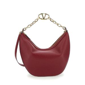VALENTINO GARAVANI 미디엄 호보   VLOGO 문백   VIT.ST.ALCE/L.GOLD 체인 로고 5W2B0N59JDKY9Q