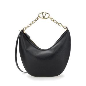 VALENTINO GARAVANI MEDIUM HOBO   VLOGO MOON BAG   VIT.ST.ALCE/L.GOLD CHAIN LOGO 5W2B0N59JDK0NO