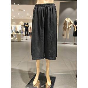 보니스팍스 (B2G25WSL130) 와이드 8부 마 혼방 팬츠